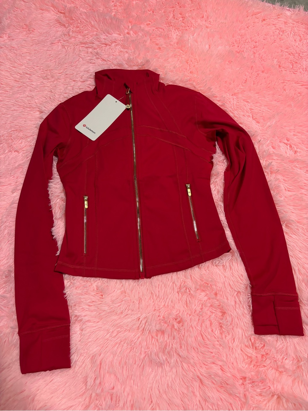 lululemon Cropped Define Jacket Red Size 6